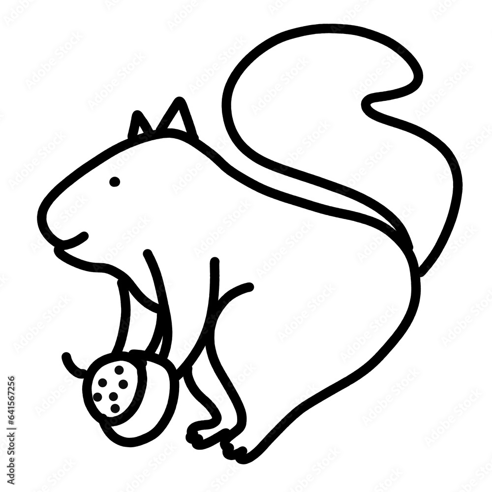 Obraz premium Animal little squirrel 