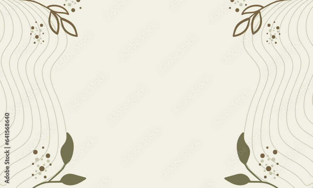 Elegant floral background with leaves and branches ornament Elegant floral background with leaves and branches ornament