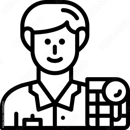 auditor line icon