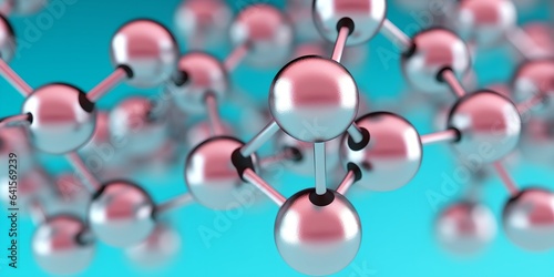 Molecular structure, chemical element, generative ai abstract scientific background