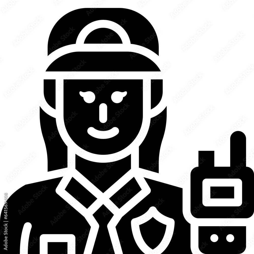 security guard solid icon security guard solid icon