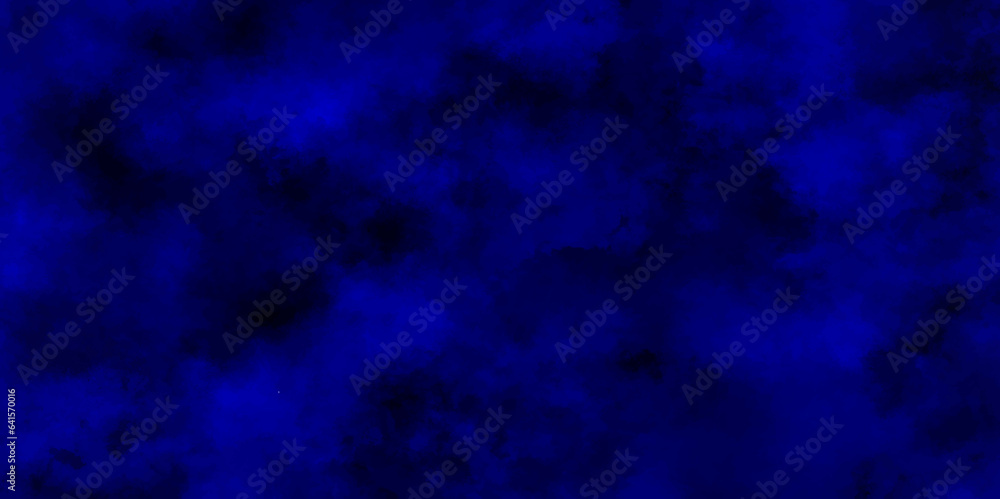 Abstract grunge sapphire blue background with marbled texture. Old and grainy purple paper texture, purple background with puffy blue smoke.