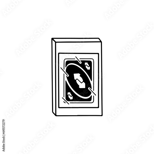 vector illustration of toy card box