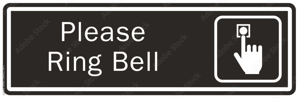 Ring bell sign and labels