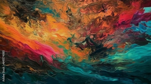 Oil Painting Extreme Texture Abstract Style Background