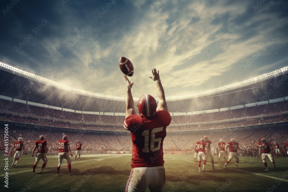 Perfect Form Field Goal Kick With Captivated Audience at American