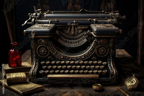 Timeless Elegance: Fully Restored 1900 Antique Typewriter 