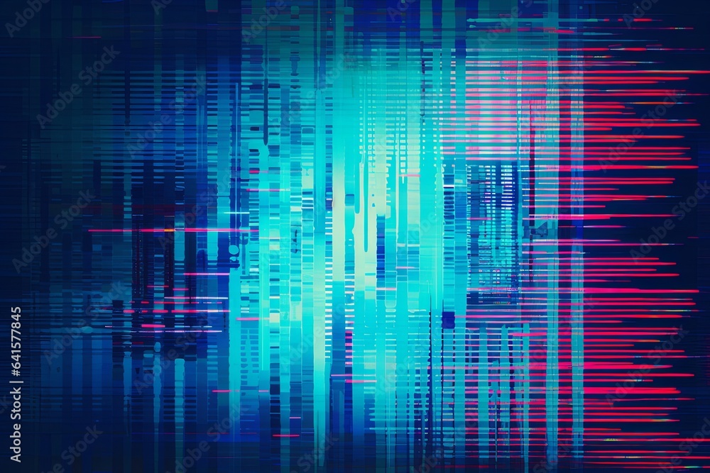 Test Screen Glitch abstract Texture, Generative AI