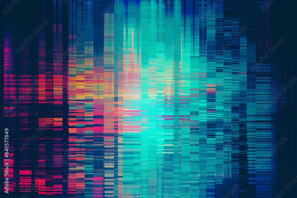 Test Screen Glitch abstract Texture, Generative AI
