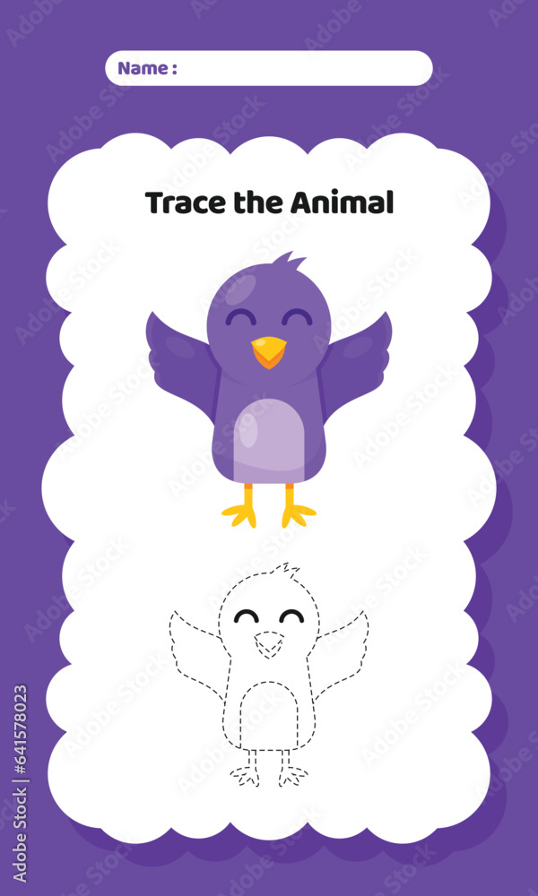 Animal Writing Exercise Practice Worksheet for Kids Animal Writing Exercise Practice Worksheet for Kids