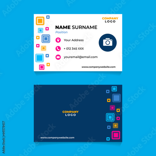 Abstract Name Card Design for Business or Company