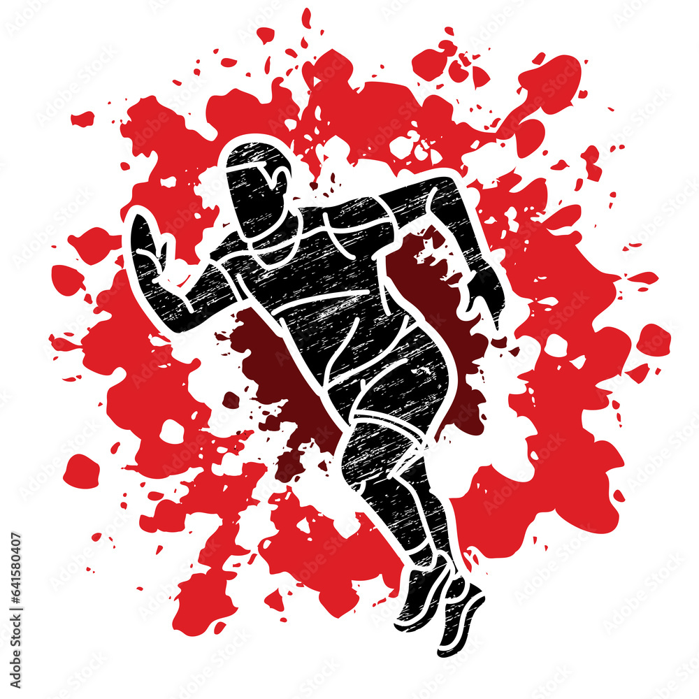 A Man Running Marathon Runner Start Running Action Cartoon Sport Graphic Vector A Man Running Marathon Runner Start Running Action Cartoon Sport Graphic Vector