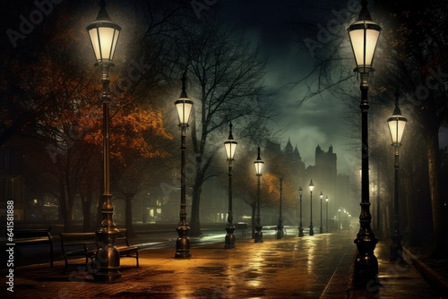 Cobblestone Constellations: Street Lamps as Luminous Stars of the Urban Nightscape 