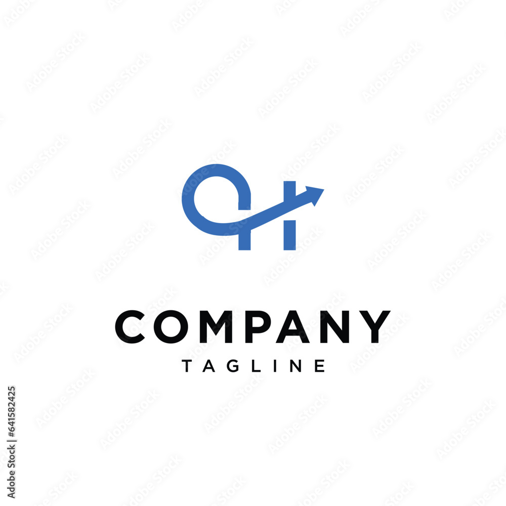 Letter O H Arrow logo icon vector template.eps Letter O H Arrow logo icon vector template.eps