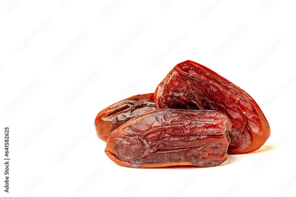 Dried dates. isolated on white background.