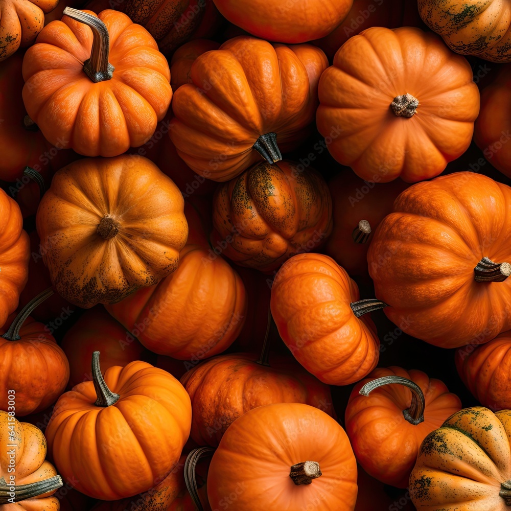 Pumpkins as seamless tiles Pumpkins as seamless tiles