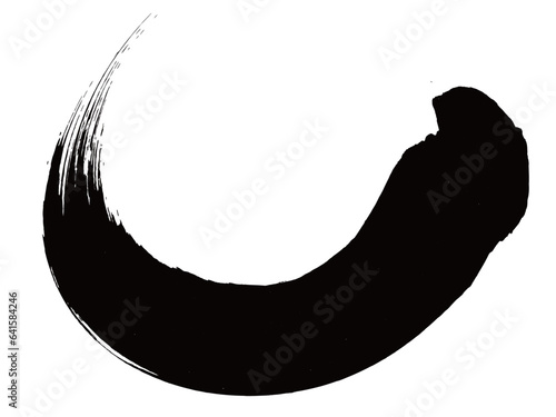 筆文字　墨　かすれ　アイコン