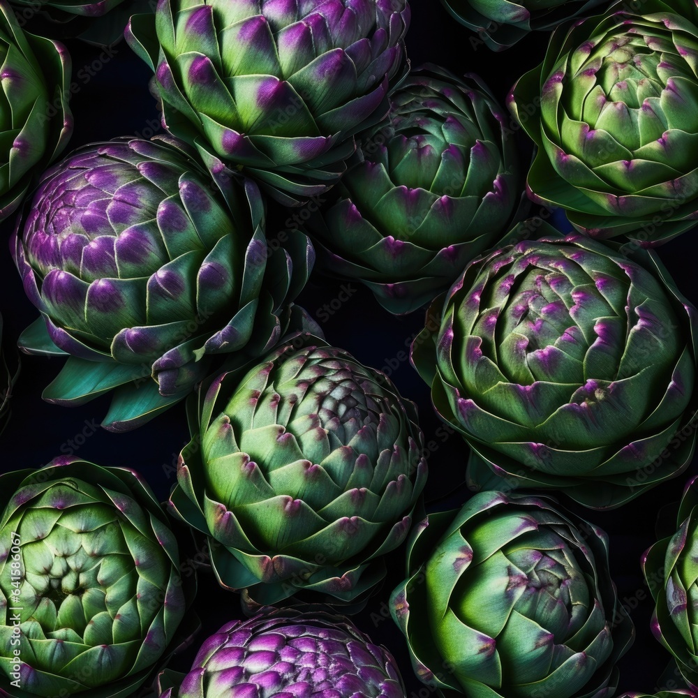 Artichokes as seamless tiles Artichokes as seamless tiles
