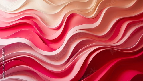 Modern minimalistic wallpaper art style clay image with shades of pink colors