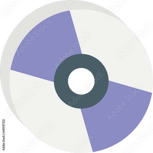 dvd color outline icon design style