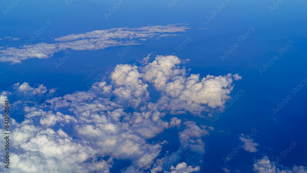 Naklejka premium 上空から海景