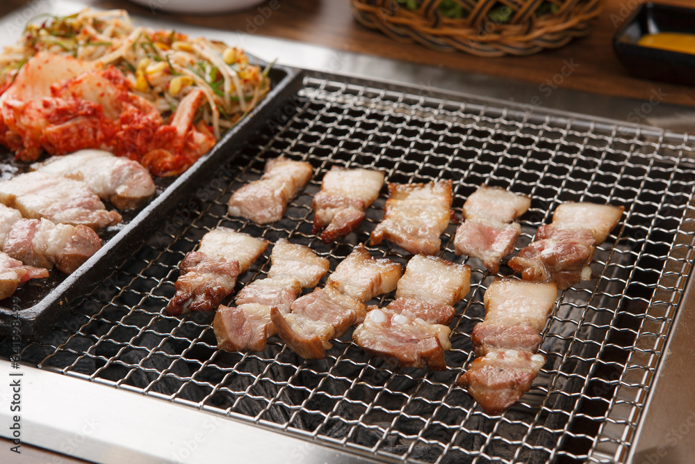 korean style grilled barbecue 