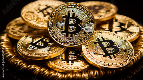 Bitcoin Coin Displayed in a Modern Contextual Environment