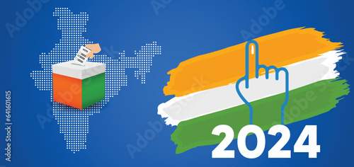 Indian 2024 Pm Election who will next Prime minister of India vector illustration photo