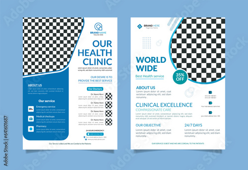 Medical, Health Flyer Modern and unique Template design