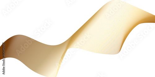 Abstract blend wave golden lines and technology background. Background lines wave abstract stripe design. White background, mesh abstract, vector blurred soft blend.