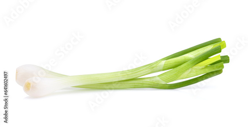 Wallpaper Mural Green onion isolated on the white background Torontodigital.ca