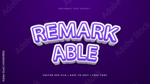 Blue white and purple remarkable modern editable text effect background