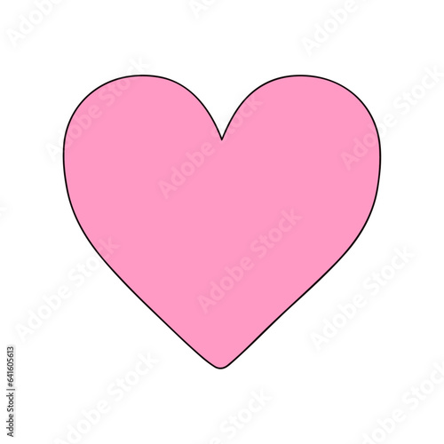 Vector isolated sticker pink valentine heart glamour barbie style illustration Free Download Vector isolated sticker pink valentine heart glamour barbie style illustration - GFXLoad