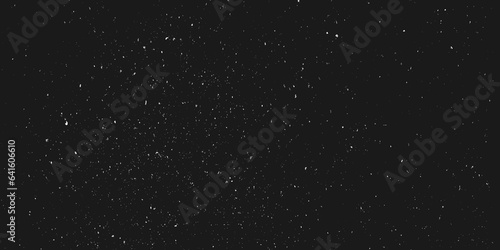 Dust and scratches design. Black abstract background. Vintage effect. Copy space.