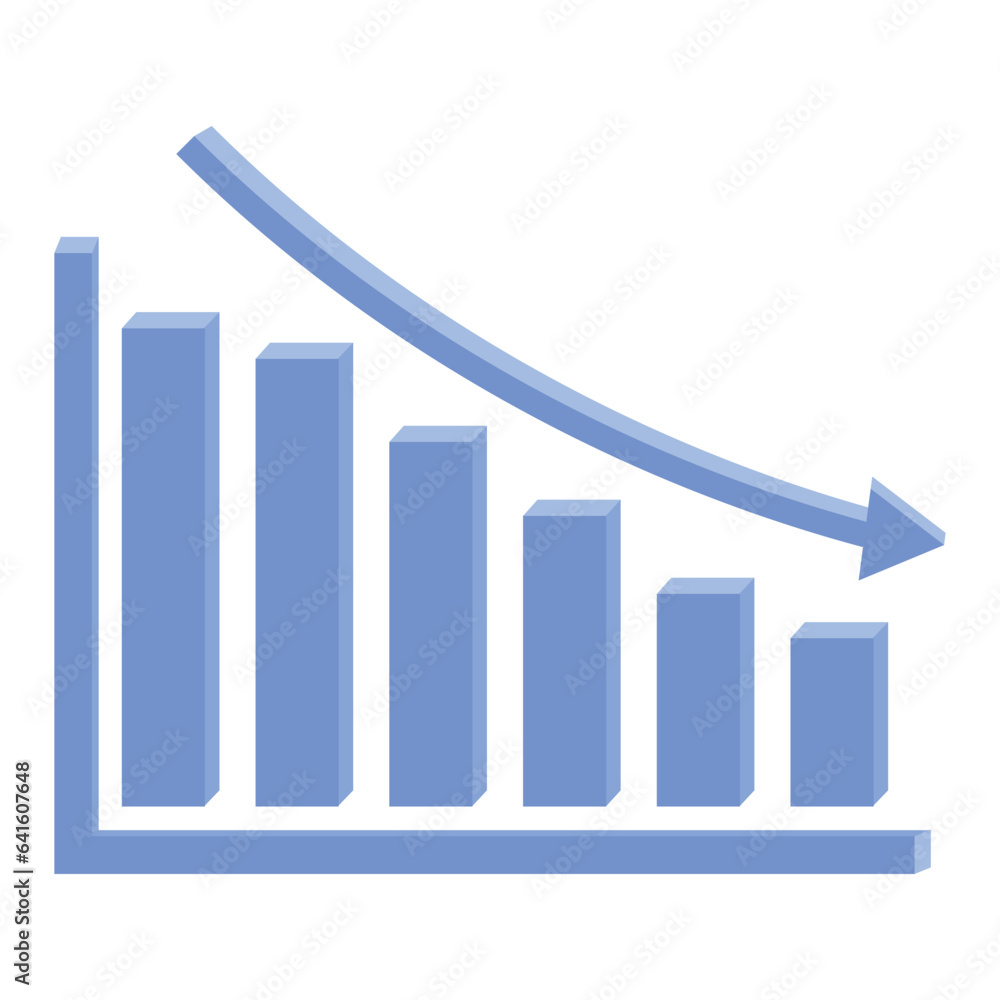 declining business chart suitable for project and web design declining business chart suitable for project and web design