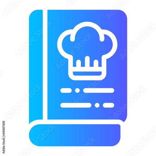 cook book Gradient icon