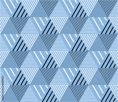 Geometric abstract AOP seamless print pattern wallpaper light sky blue