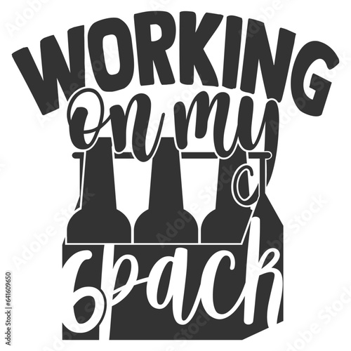 Working On My Six Pack - Anti Gym Illustration