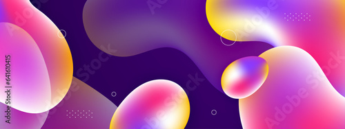 Liquid abstract banner design. Fluid Vector shaped background. Modern Graphic Template Banner pattern for social media and web sites