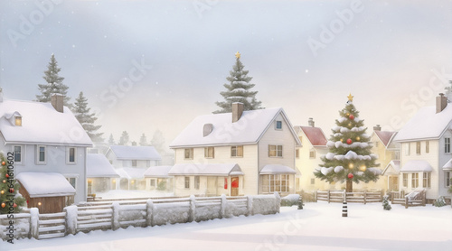 Photo rustic country house snowy winter © BornHappy