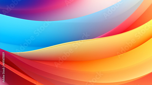 Rainbow curve abstract background