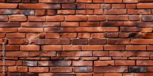 Red brick wall texture in a Seamless repeatable pattern.