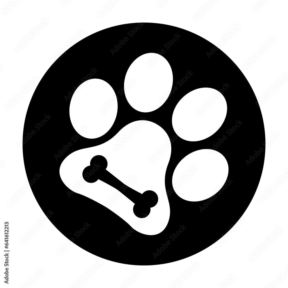 Heart paw icon vector. Dog paw illustration sign. love dog symbol. Heart paw icon vector. Dog paw illustration sign. love dog symbol.
