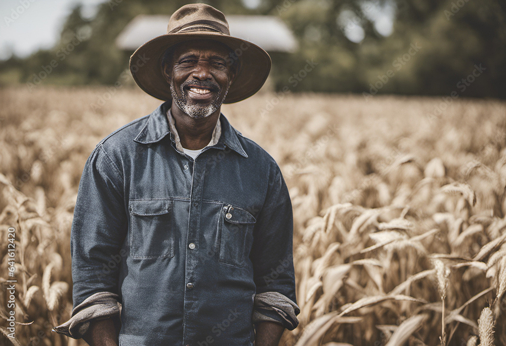 Portrait of a black farmer