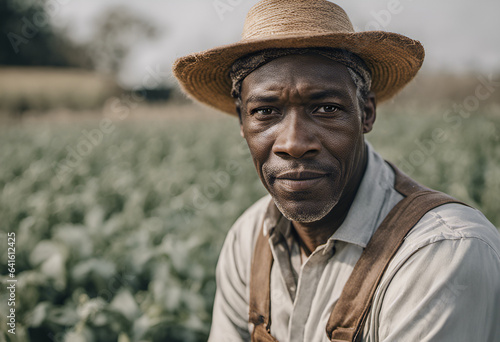 Portrait of a black farmer