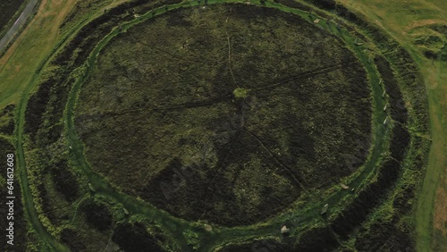 Drone Shot of a Ring of Brodgar on the Orkneys photo