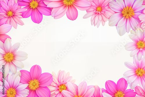 Background image framed by colorful petals
