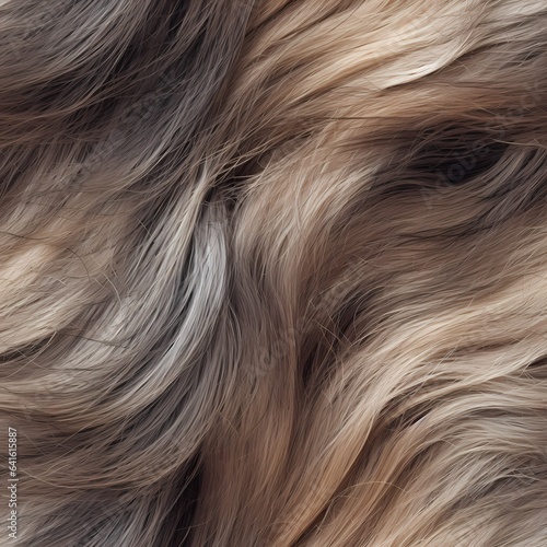 Texture of the hair seampless pattern photo