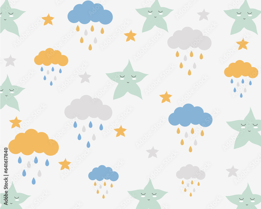 seamless pattern with clouds seamless pattern with clouds