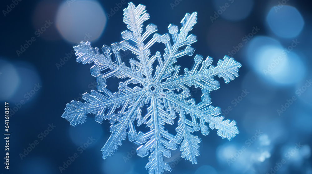 snowflake against blue background snowflake against blue background